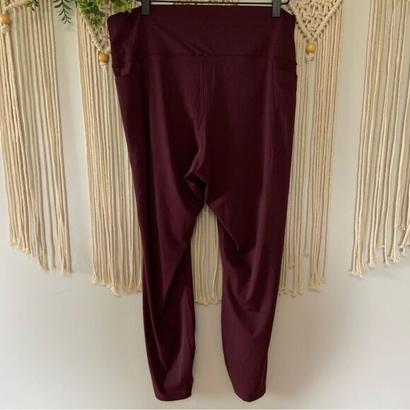 SOMA 24/7 High Waist Pocket Leggings Merlot Size XL - Picture 5 of 12